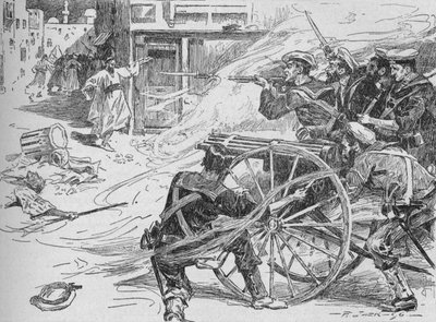 Alexandrian katujen tyhjentäminen, c1896, 1902 tekijältä Unbekannt