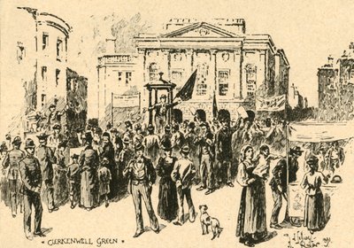 Clerkenwell Green, Lontoo, 1890. tekijältä Unbekannt