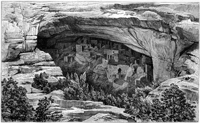 Cliff Palace Cliff Palace Canyonissa Coloradon lounaisosassa Yhdysvalloissa, 1901 tekijältä Unbekannt