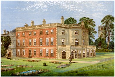 Clifton Hall, Nottinghamshire, Baronet Cliftonin koti, vuodelta 1880 tekijältä Unbekannt