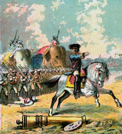 Clivesin voitot Intiassa, 1850-luku tekijältä Unbekannt