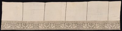 Riikinkukon ja kasvillisuuden rajalla varustettu kangas, 1600-1700-luku. tekijältä Unbekannt