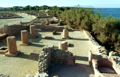 Rannikon roomalaiset rauniot, Tunisia, 3. vuosisadalla jKr tekijältä Unbekannt