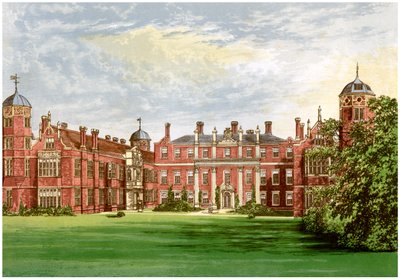 Cobham Hall, Kent, Darnleyn jaarlin koti, vuodelta 1880 tekijältä Unbekannt