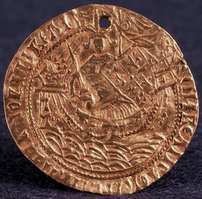Tsaari Ivan III:n kolikon Korabelnik Kääntöpuoli: Hallitsija aluksellaan, 1471-1490 tekijältä Unbekannt