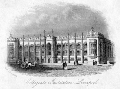 College Institution, Liverpool, 1870-luku tekijältä Unbekannt