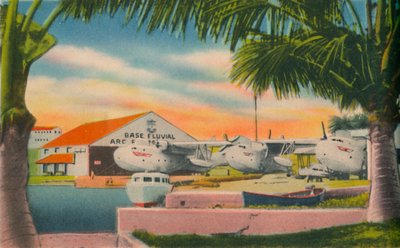 Kolumbian laivaston joen tukikohta, Barranquilla, 1940-luku tekijältä Unbekannt