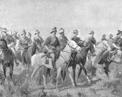 Siirtomaajoukot Etelä-Afrikassa, 1899-1901: Australian bushmenit maaliskuussa 1901. tekijältä Unbekannt
