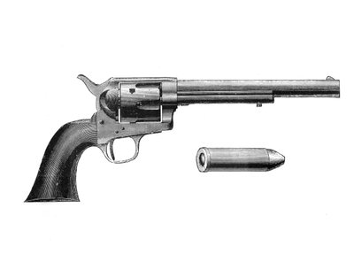 Colt Frontier revolveri, keksi Samuel Colt 1814-62, c1890 tekijältä Unbekannt
