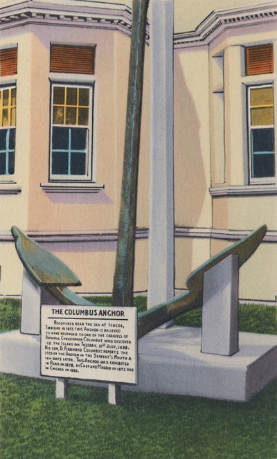 Columbus Anchor, Victoria Institute, Port of Spain, Trinidad, B.W.I., 1940-luku. tekijältä Unbekannt