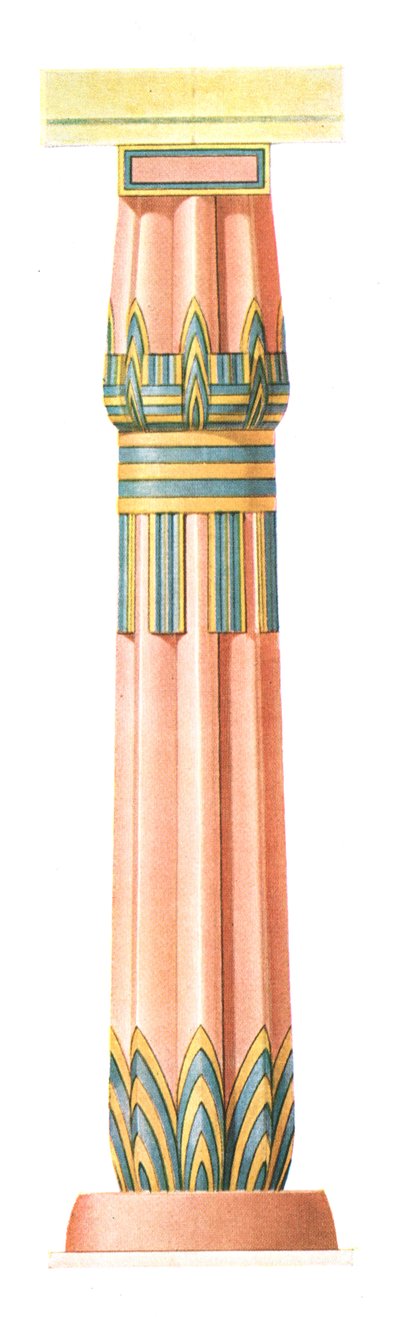 Kolumni Karnakista Egyptistä, 1928. tekijältä Unbekannt