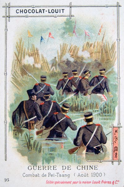 Taistelu Pei-Tsangissa, Kiinassa, Boxer Rebellion, elokuu 1900 tekijältä Unbekannt
