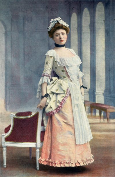 Ranskalainen komedia. Neiti Marie Leconte. Lisetten rooli. - Rakkauden ja sattuman peli, 1904. tekijältä Unbekannt