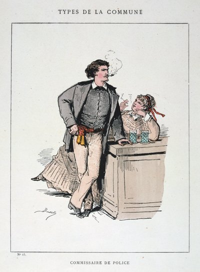 Poliisikomissaari, Paris Commune, 1871. tekijältä Unbekannt