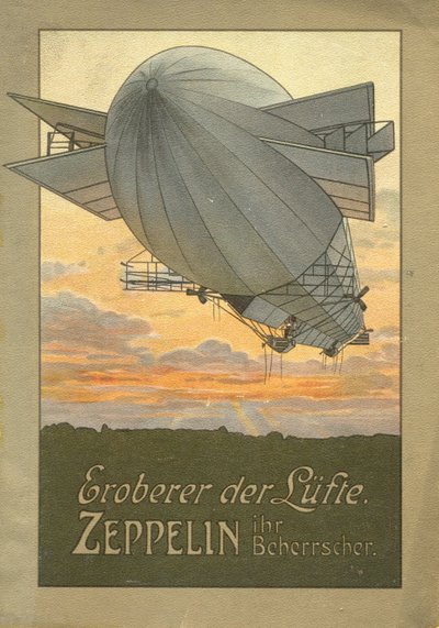 Ilman valloittaja. Zeppelin, 1916 tekijältä Unbekannt