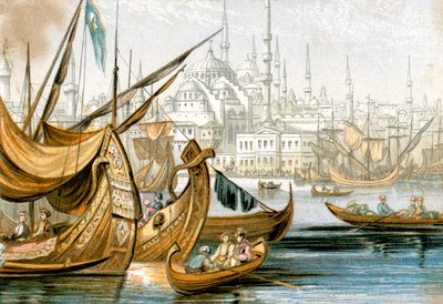 Konstantinopoli, Turkki, 1800-luku tekijältä Unbekannt