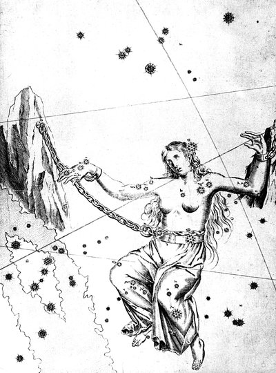 Andromedan tähdistö, 1723 tekijältä Unbekannt