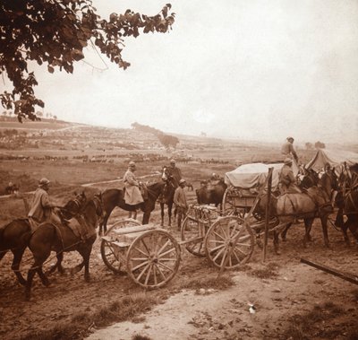 Saattue, Genicourt, Pohjois-Ranska, 1916 tekijältä Unbekannt