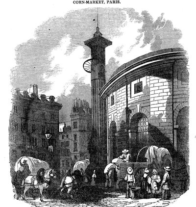 Corn-Market, Pariisi, 1836 tekijältä Unbekannt