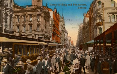 Corner of King and Pitt Streets, Sydney, New South Wales, Australia, 1917 tekijältä Unbekannt