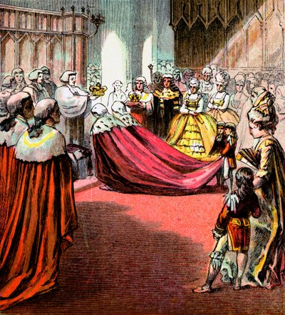 George III:n kruunaus, 1761, 1850-luku tekijältä Unbekannt