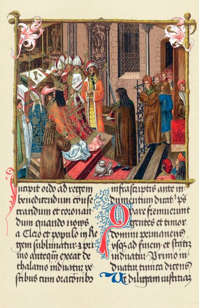 Gnieznon arkkipiispan kruunasi Puolan kuninkaan Aleksanteri I, Krakova, 1501 tekijältä Unbekannt