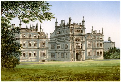 Corsham Court, Wiltshire, Lord Methuenin koti, vuodelta 1880 tekijältä Unbekannt