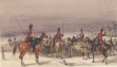 Karkotettuja saattaneet kasakat, 1831 tekijältä Unbekannt
