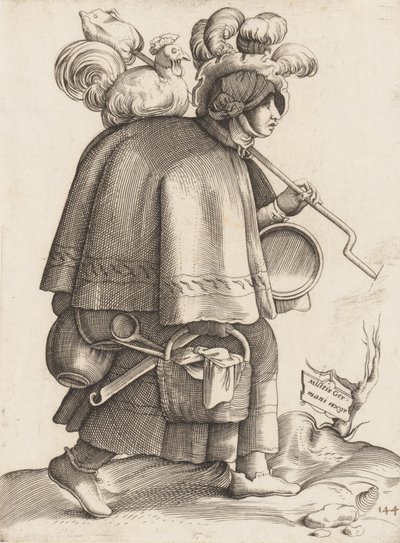 Pukulevy: Soturin vaimo Saksasta, n. 1558-70. tekijältä Unbekannt