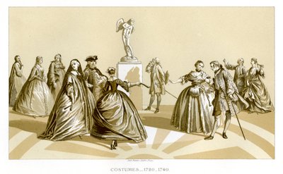 Puvut, 1720-1740, 1885 tekijältä Unbekannt