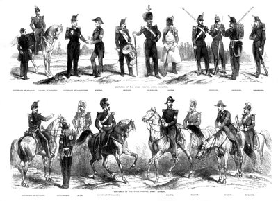 Sveitsin liittovaltion armeijan puvut, 1857 tekijältä Unbekannt
