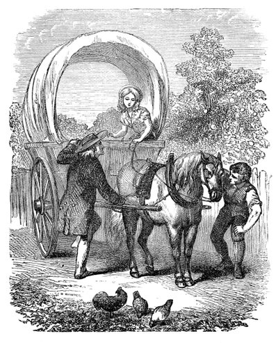Maalaukkuvaunu konepellillä, c1882 tekijältä Unbekannt