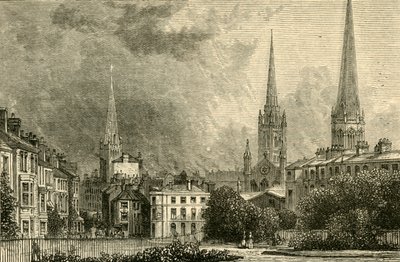 Coventry - Kolminaisuuden tornit, St. Michaels ja Christ Church, 1898. tekijältä Unbekannt