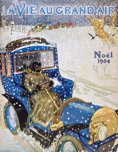 Kansi La Vie au Grand Air -lehden joulunumeroon 1904 tekijältä Unbekannt