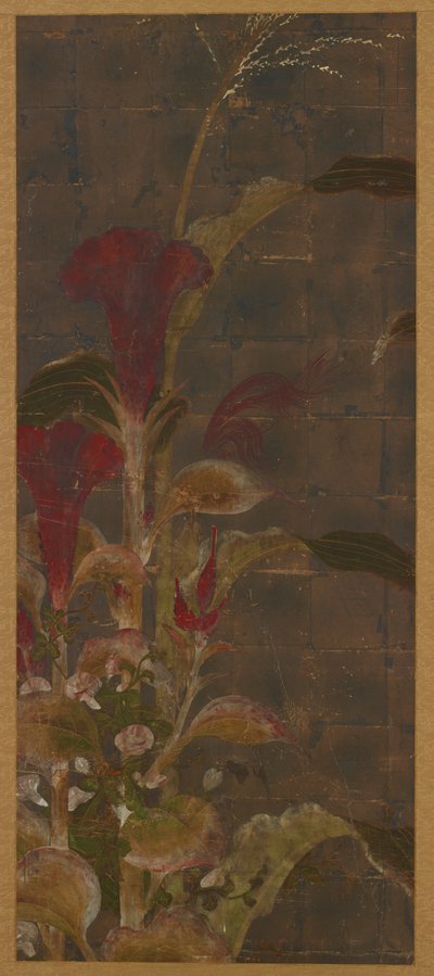 Coxcombs, maissi ja aamupalat, Momoyama-kausi, 1568-1615. tekijältä Unbekannt