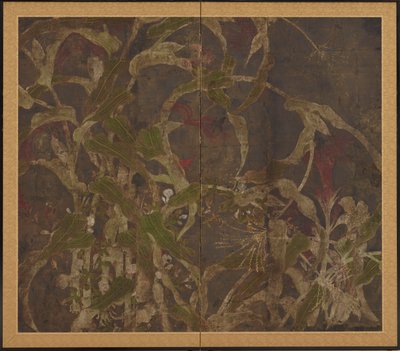 Coxcombs, maissi ja aamupalat, Momoyama-kausi, 1568-1615. tekijältä Unbekannt