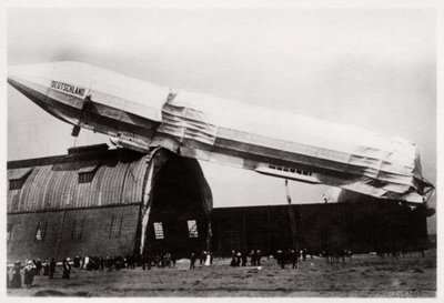 Törmäsi Zeppelin LZ 8 Deutschland II, Düsseldorf, Saksa, 1911 1933 tekijältä Unbekannt