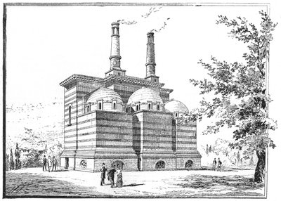 Krematorium, Pere la Chaisen hautausmaa, Pariisi, 1888 tekijältä Unbekannt