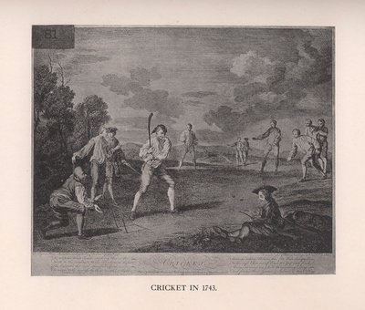 Kriketti vuonna 1743 1912 tekijältä Unbekannt