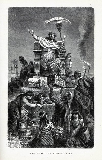 Kroesus hautausmaalla, 1882 tekijältä Unbekannt