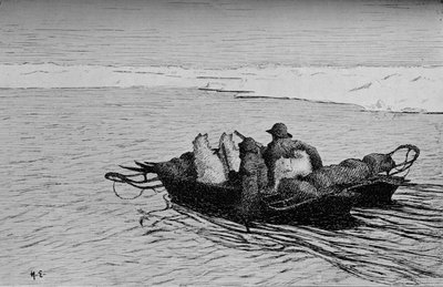 Crossing a Crack in the Ice, c1893-1896, 1897 tekijältä Unbekannt
