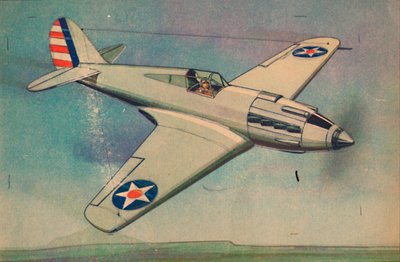Curtis X.P.40 Fighter Monoplane, c1944. tekijältä Unbekannt