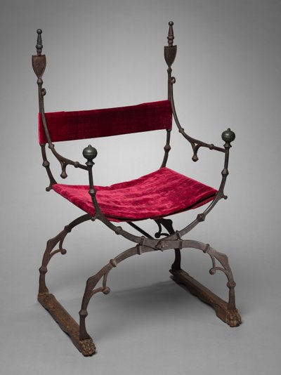 Curule kokoontaitettava tuoli, c. 1450-1500. tekijältä Unbekannt