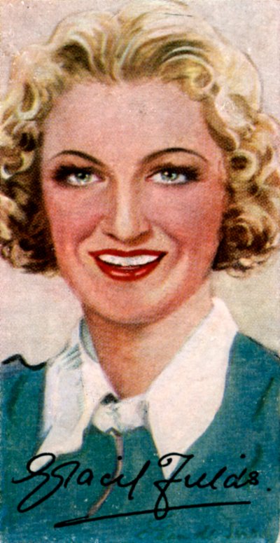Dame Gracie Fields, 1898-1979, englantilainen laulaja ja koomikko, 1900-luku tekijältä Unbekannt