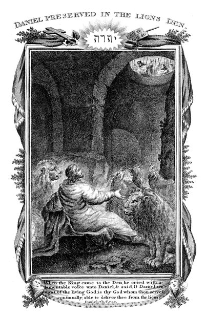 Daniel Lions luolassa, 1804 tekijältä Unbekannt