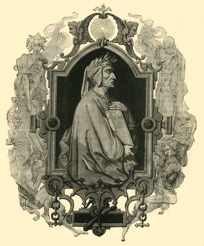 Dante Alighieri, c1265-1321, 1890. tekijältä Unbekannt