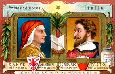 Dante Allighieri ja Torquato Tasso, c1900 tekijältä Unbekannt