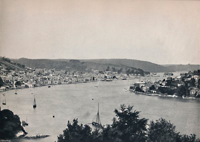 Dartmouth - Yleisnäkymä, joka näyttää Britannian kelluvan merivoimien korkeakoulun, 1895 tekijältä Unbekannt