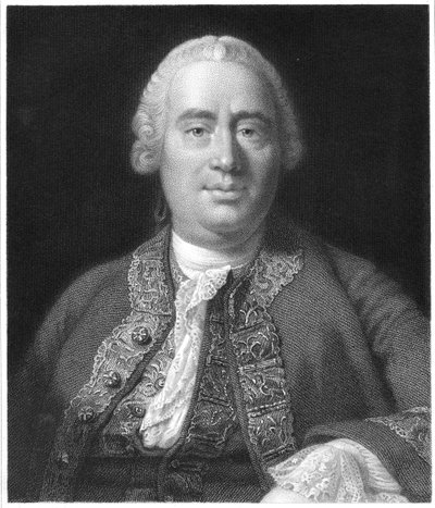 David Hume, skotlantilainen filosofi, historioitsija ja taloustieteilijä, 1837 tekijältä Unbekannt