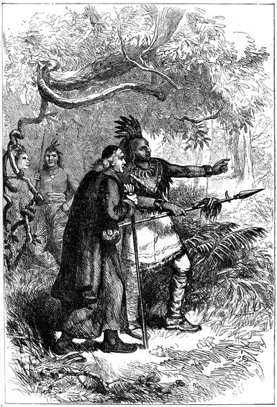 Onondagasin lähettämä De Lamberville, 1600-luvun lopulla tai 1700-luvun alussa 1880 tekijältä Unbekannt